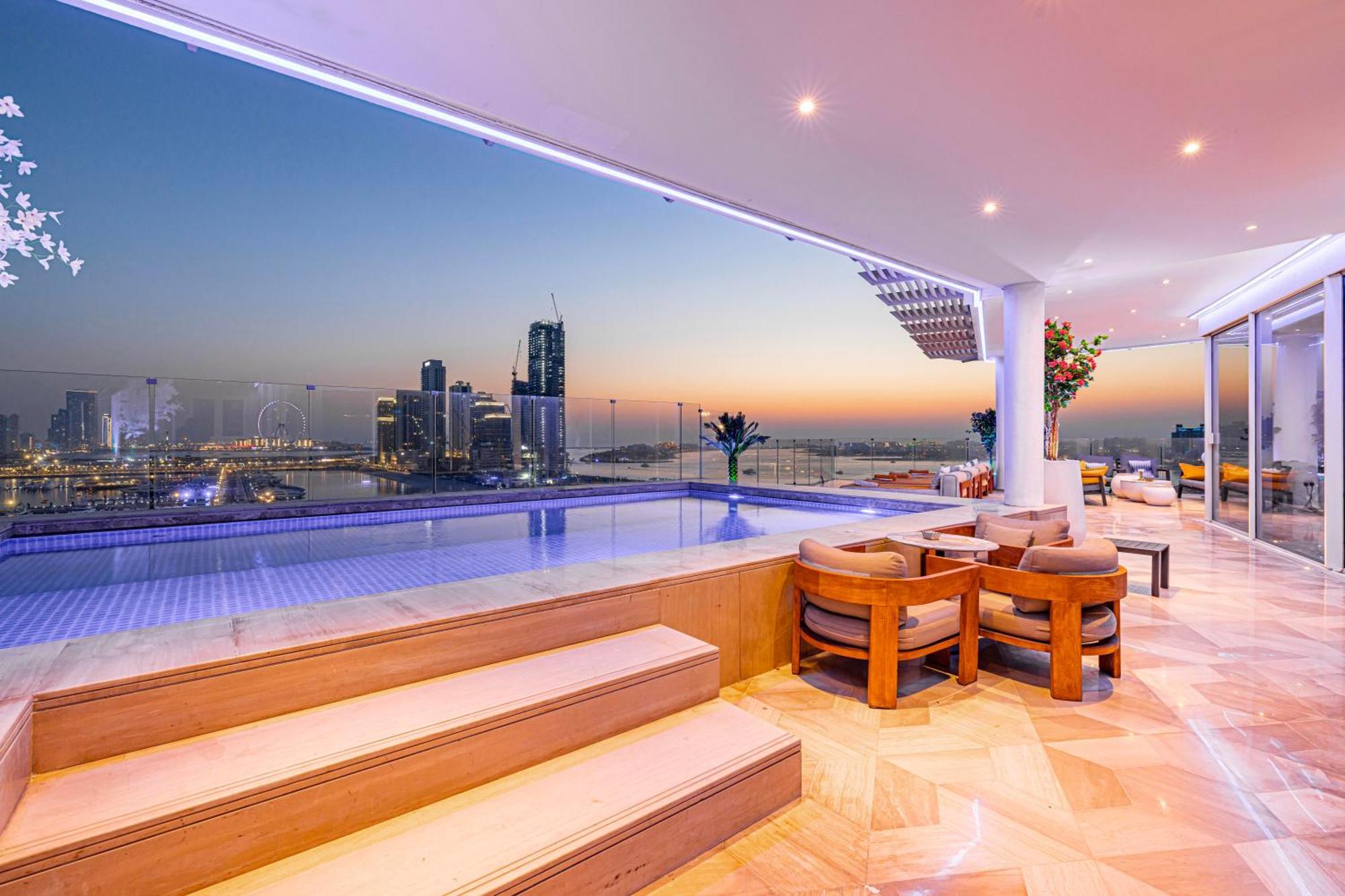 Five Palm Jumeirah 2Br Luxury Penthouse , Full Marina See View With Private Pool Дубай Экстерьер фото
